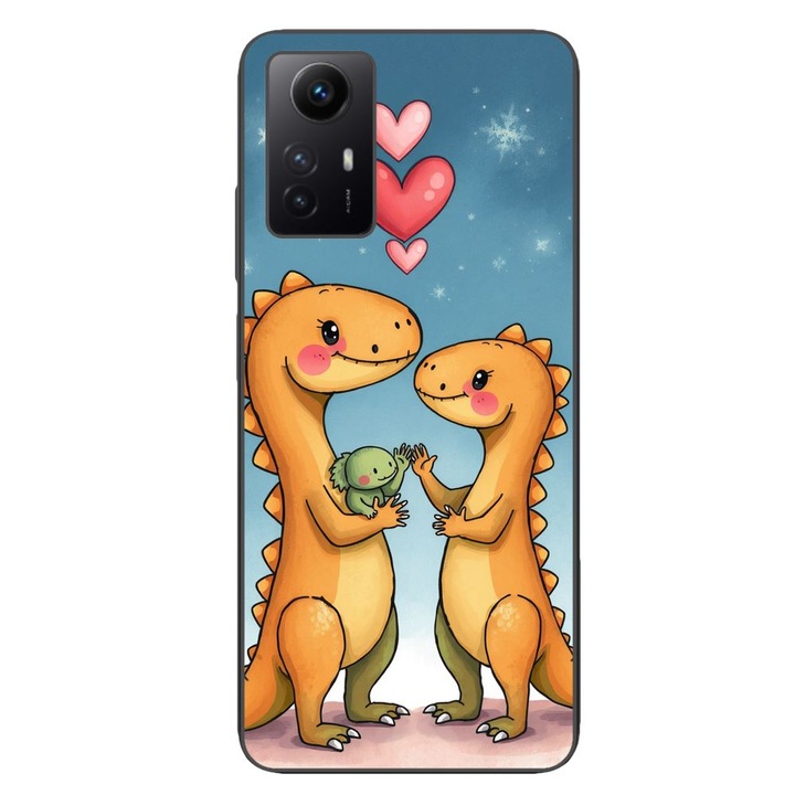 Husa compatibila cu Xiaomi Redmi Note 12s Silicon Gel Tpu Model Dino Cute Family