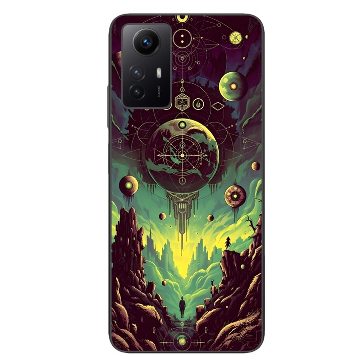 Husa compatibila cu Xiaomi Redmi Note 12s Silicon Gel Tpu Model Mystical Planet
