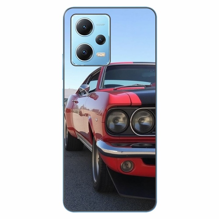 Husa compatibila cu Xiaomi Redmi Note 12 5G Silicon Gel Tpu Model Red Muscle Car