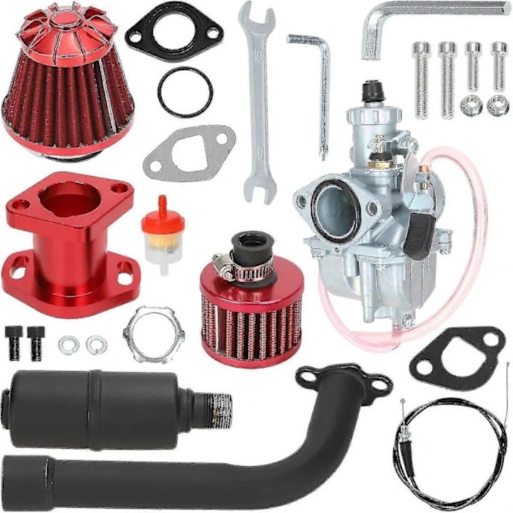 Kit carburator cu filtru de aer pentru motoare Predator 212cc, Coleman CT200U, Baja Warrior, 196cc, 200cc, set
