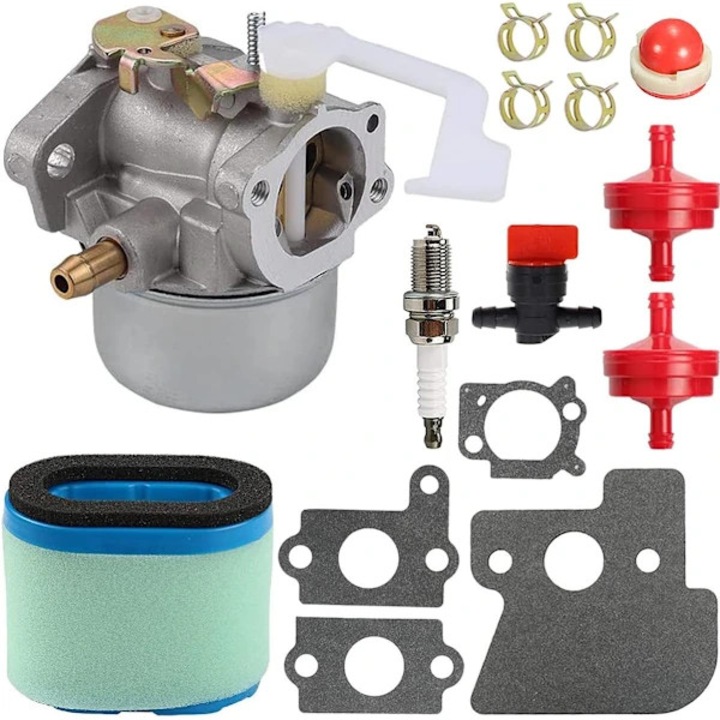 Karburátor, légszűrő és üzemanyagszűrő készlet 121602 121607 121612, 698055, 690152, 697029, 690610 motorokhoz