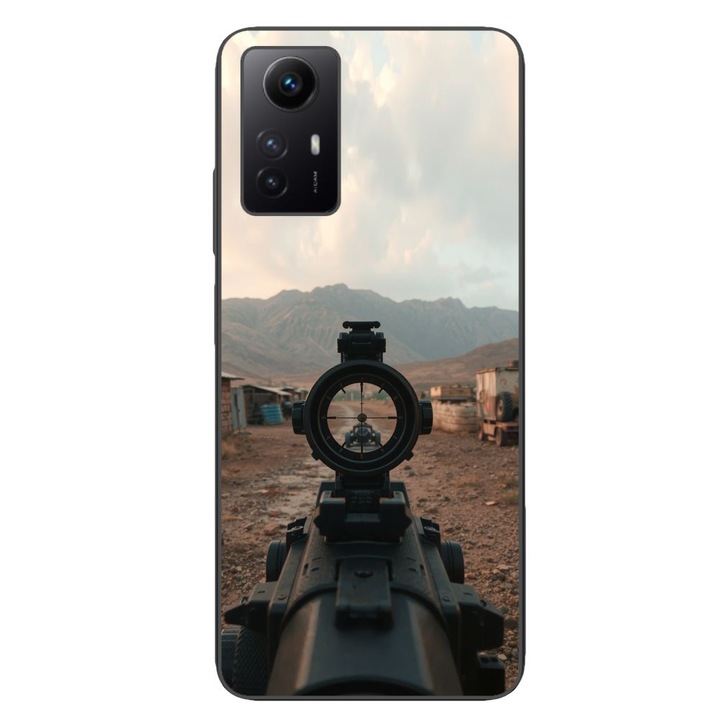 Husa compatibila cu Xiaomi Redmi Note 12s Silicon Gel Tpu Model First Person Shooter