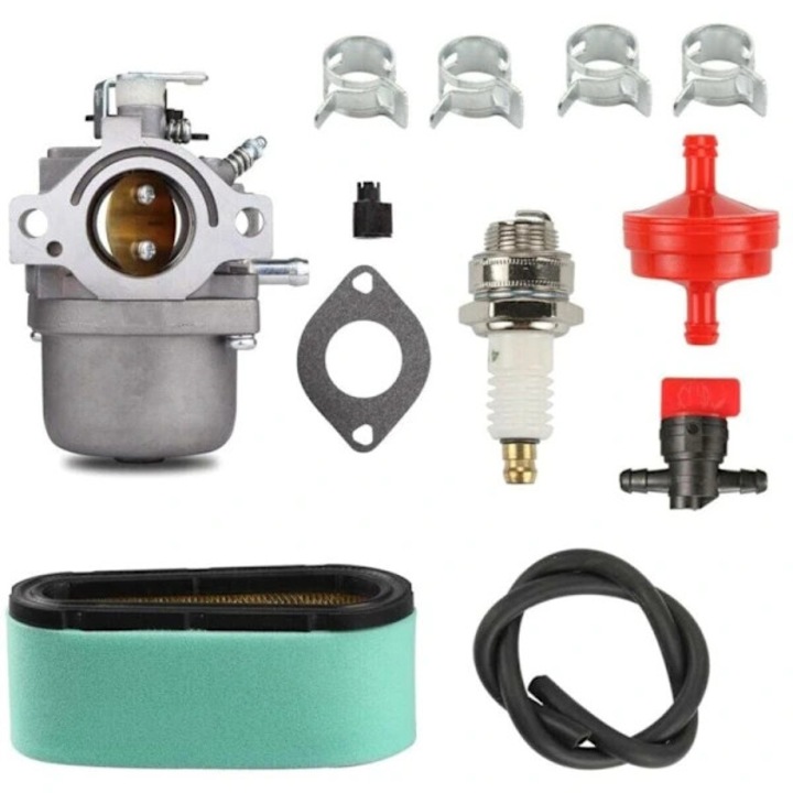 Karburátor 799728 Stratton 12.5HP motorhoz, légszűrővel, előszűrővel, üzemanyagcsövekkel, fojtószeleppel és gyújtógyertyával