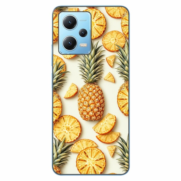 Husa compatibila cu Xiaomi Redmi Note 12 5G Silicon Gel Tpu Model Juicy Pineapple
