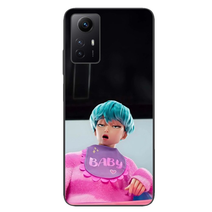 Husa compatibila cu Xiaomi Redmi Note 12s Silicon Gel Tpu Model KPop Demon Hunters Saja Baby