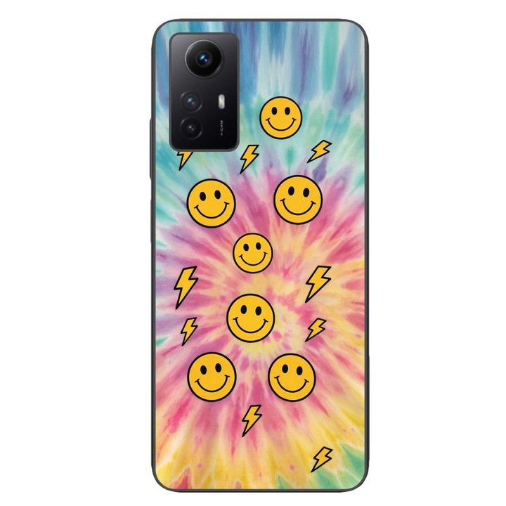 Husa compatibila cu Xiaomi Redmi Note 12s Silicon Gel Tpu Model Retro Smiley Faces