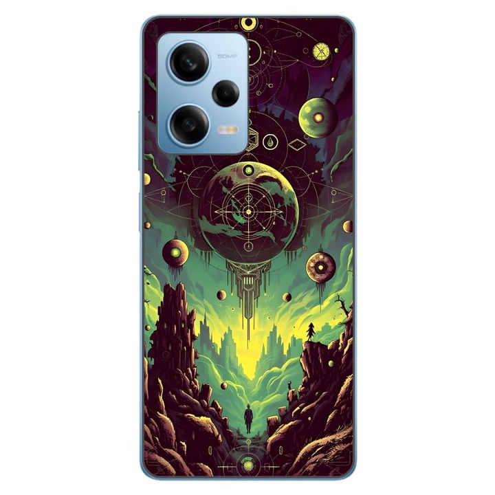 Husa compatibila cu Xiaomi Redmi Note 12 Pro 5G Silicon Gel Tpu Model Mystical Planet