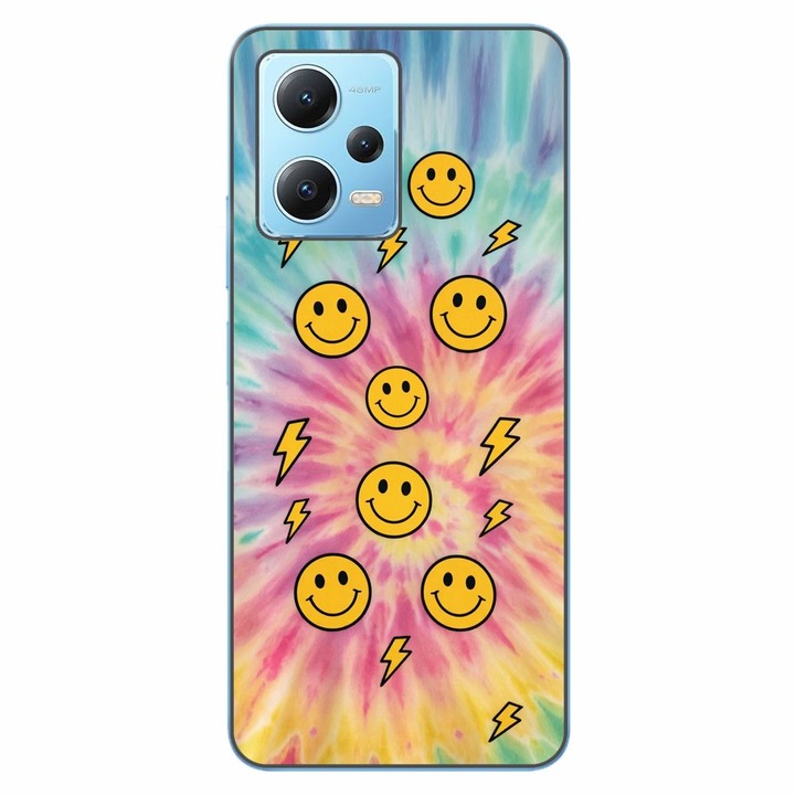 Husa compatibila cu Xiaomi Redmi Note 12 5G Silicon Gel Tpu Model Retro Smiley Faces