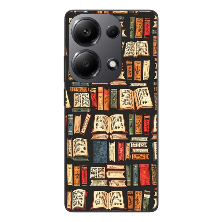 Husa compatibila cu Xiaomi Redmi Note 13 Pro 4G Silicon Gel Tpu Model Books Pattern