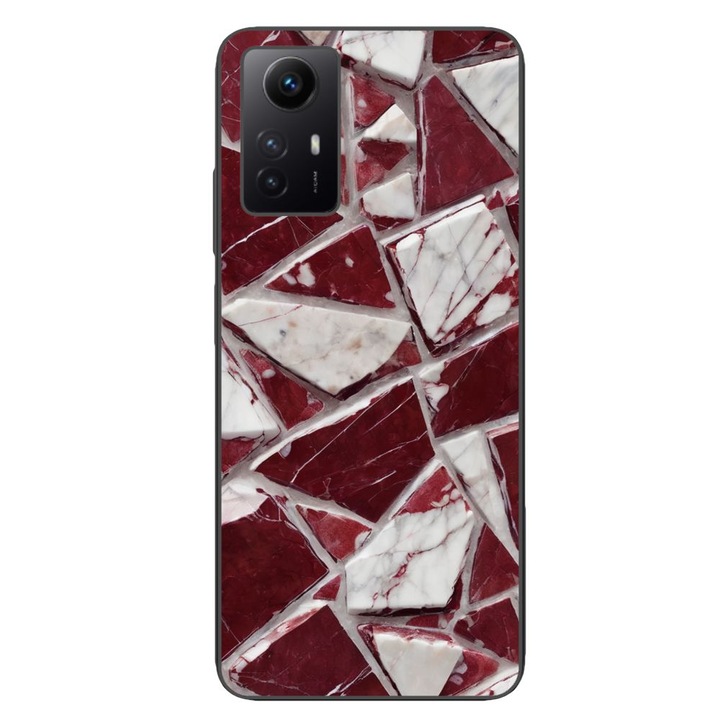 Husa compatibila cu Xiaomi Redmi Note 12s Silicon Gel Tpu Model Broken Glass Red Blood