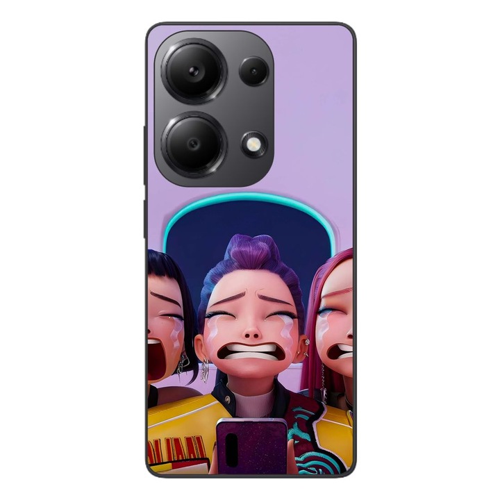 Husa compatibila cu Xiaomi Redmi Note 13 Pro 4G Silicon Gel Tpu Model KPop Demon Hunters Crying Girls