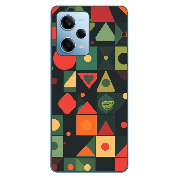 Husa compatibila cu Xiaomi Redmi Note 12 Pro 5G Silicon Gel Tpu Model Retro Shapes