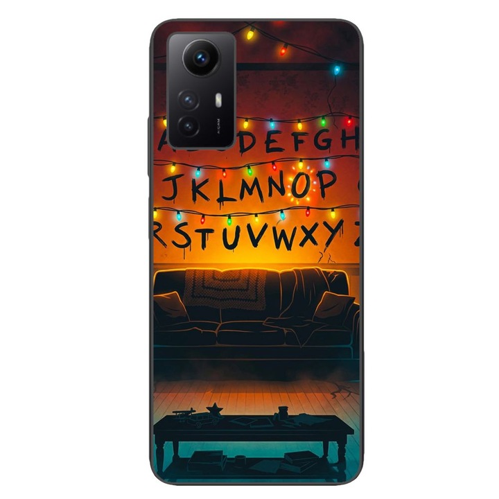 Husa compatibila cu Xiaomi Redmi Note 12s Silicon Gel Tpu Model Stranger Things Alphabet Fairy Lights