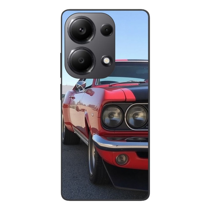 Husa compatibila cu Xiaomi Redmi Note 13 Pro 4G Silicon Gel Tpu Model Red Muscle Car