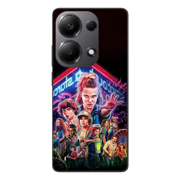 Husa compatibila cu Xiaomi Redmi Note 13 Pro 4G Silicon Gel Tpu Model Stranger Things All Team