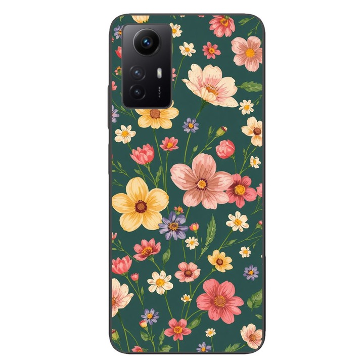 Husa compatibila cu Xiaomi Redmi Note 12s Silicon Gel Tpu Model Vintage Spring Flowers