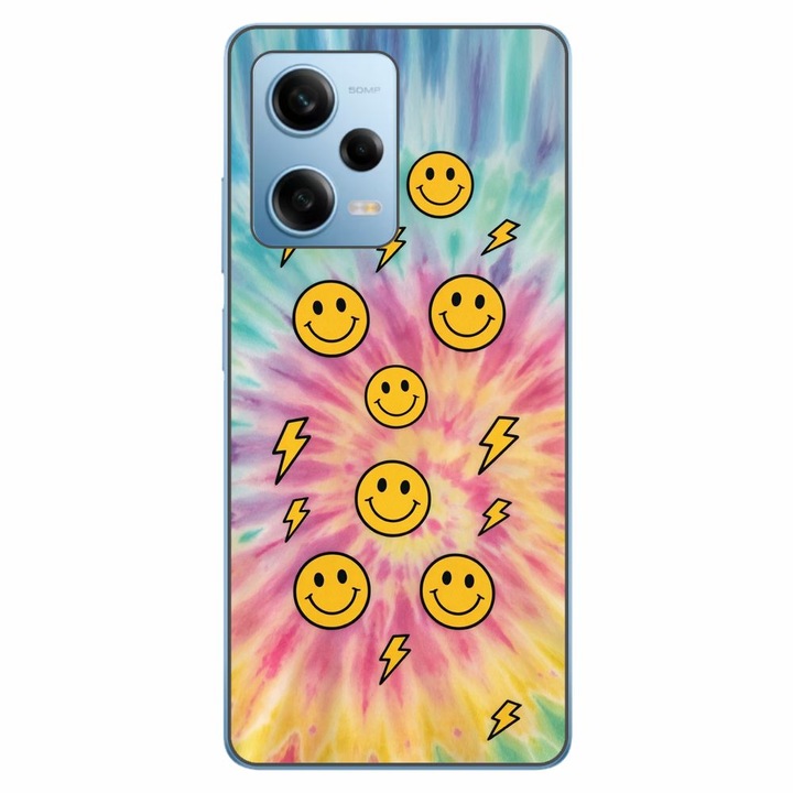 Husa compatibila cu Xiaomi Redmi Note 12 Pro 5G Silicon Gel Tpu Model Retro Smiley Faces