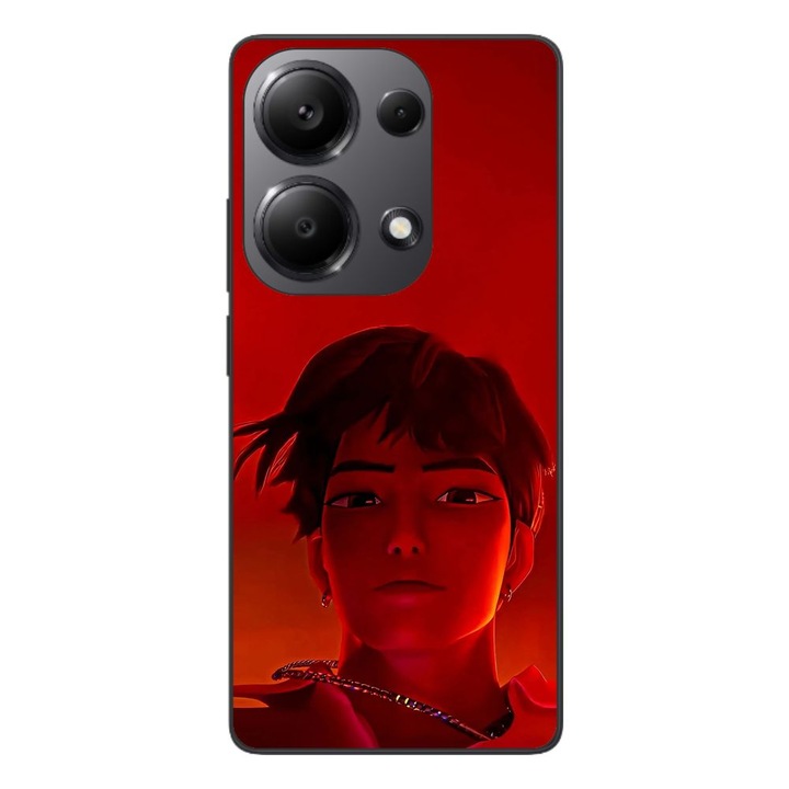 Husa compatibila cu Xiaomi Redmi Note 13 Pro 4G Silicon Gel Tpu Model KPop Demon Hunters Jinu Red