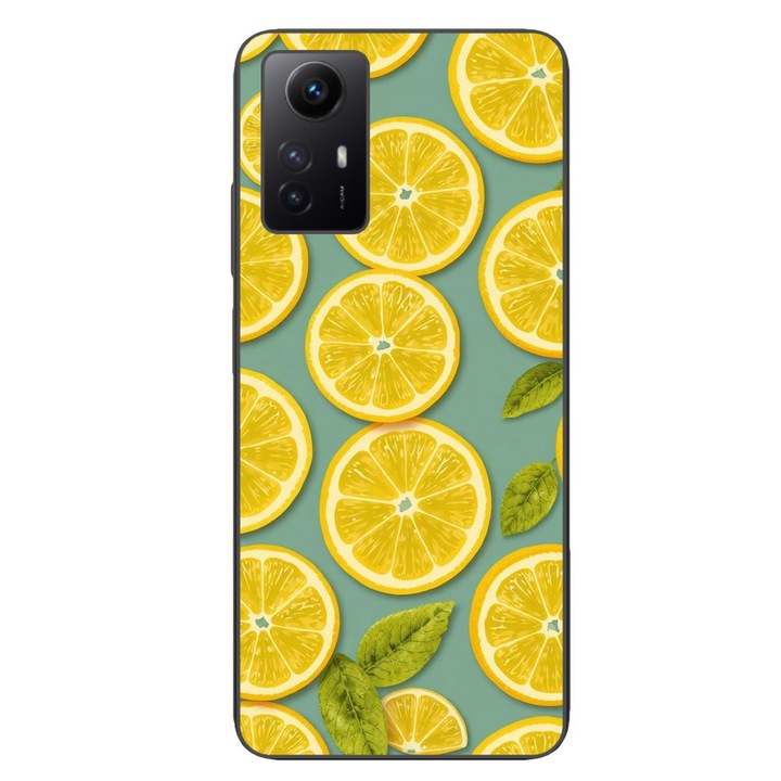 Husa compatibila cu Xiaomi Redmi Note 12s Silicon Gel Tpu Model Summer Lemon Slices