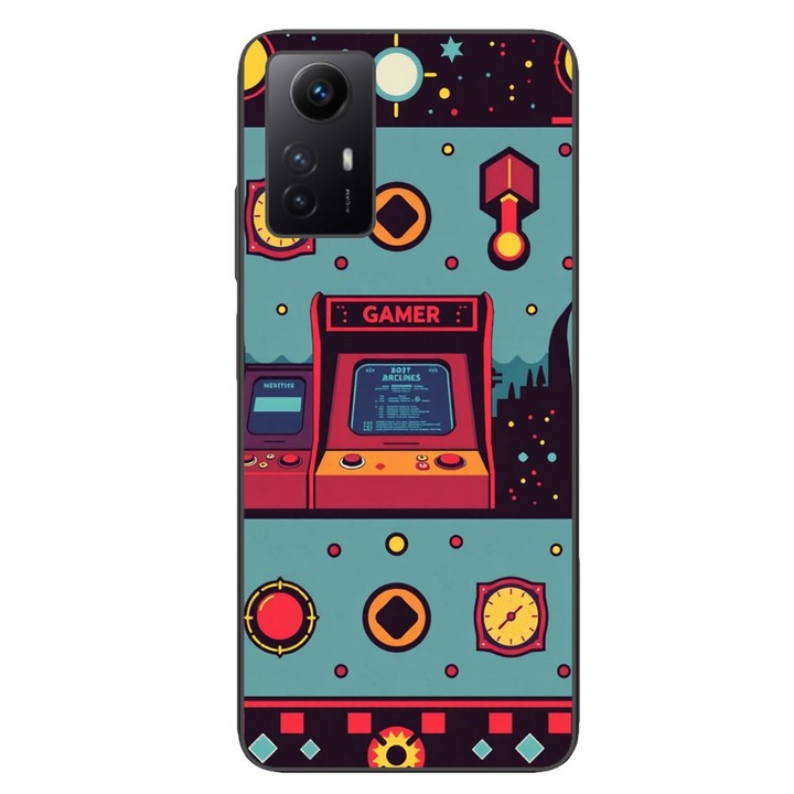 Husa compatibila cu Xiaomi Redmi Note 12s Silicon Gel Tpu Model Gamer Arcade Room