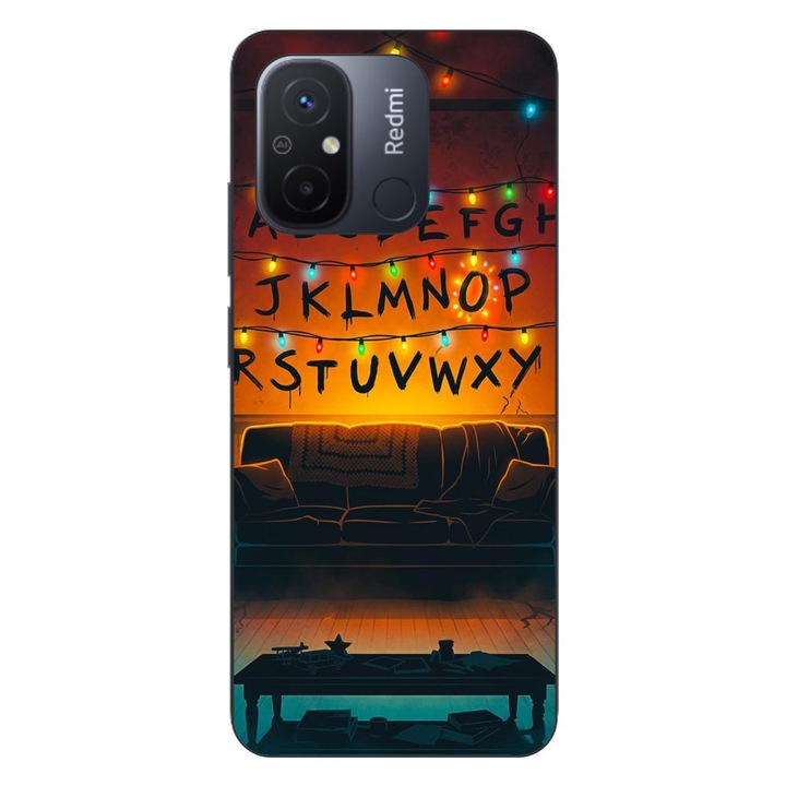 Husa compatibila cu Xiaomi Redmi 12C Silicon Gel Tpu Model Stranger Things Alphabet Fairy Lights