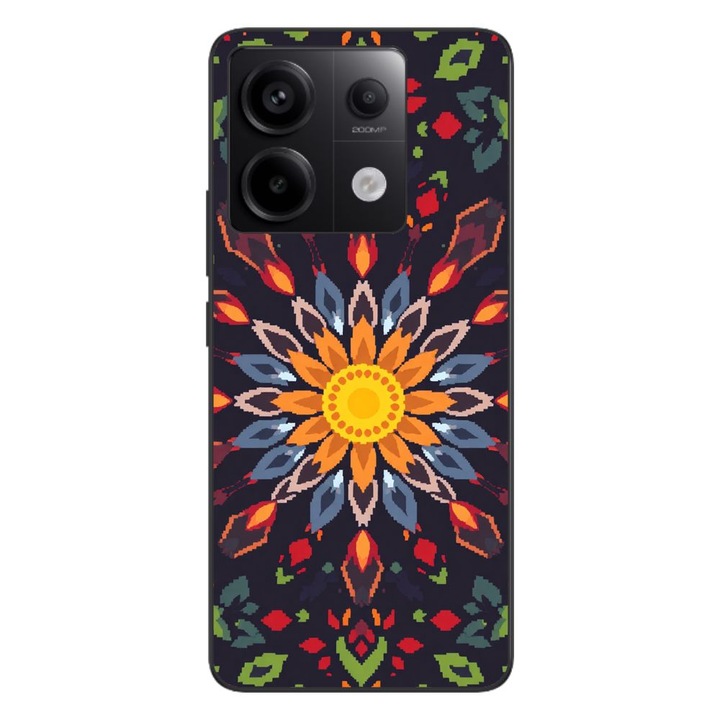 Husa compatibila cu Xiaomi Redmi Note 13 Pro 5G Silicon Gel Tpu Model Pixel Art Sun Mistery