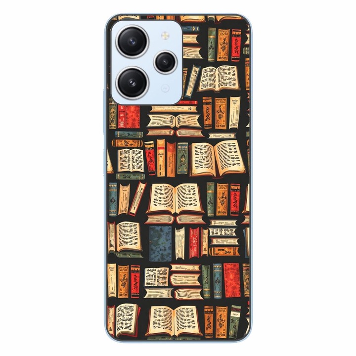 Husa compatibila cu Xiaomi Redmi 12 4G Silicon Gel Tpu Model Books Pattern