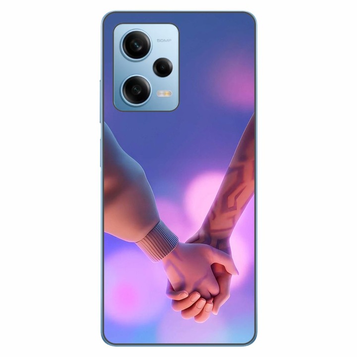 Husa compatibila cu Xiaomi Redmi Note 12 Pro 5G Silicon Gel Tpu Model KPop Demon Hunters Couples Hands