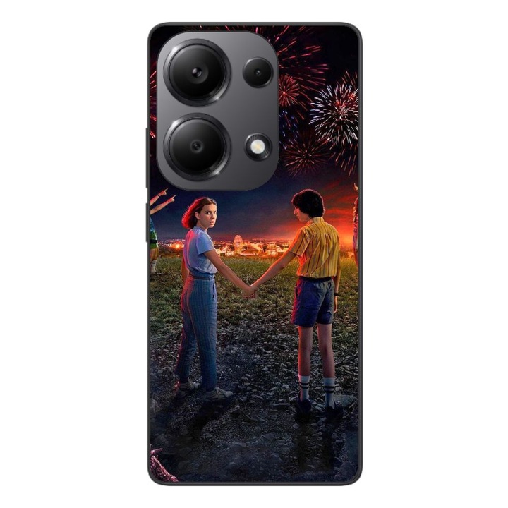 Husa compatibila cu Xiaomi Redmi Note 13 Pro 4G Silicon Gel Tpu Model Stranger Things Fireworks