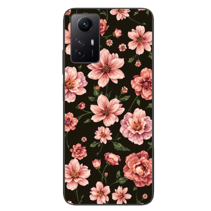 Husa compatibila cu Xiaomi Redmi Note 12s Silicon Gel Tpu Model Pink Spring Flowers