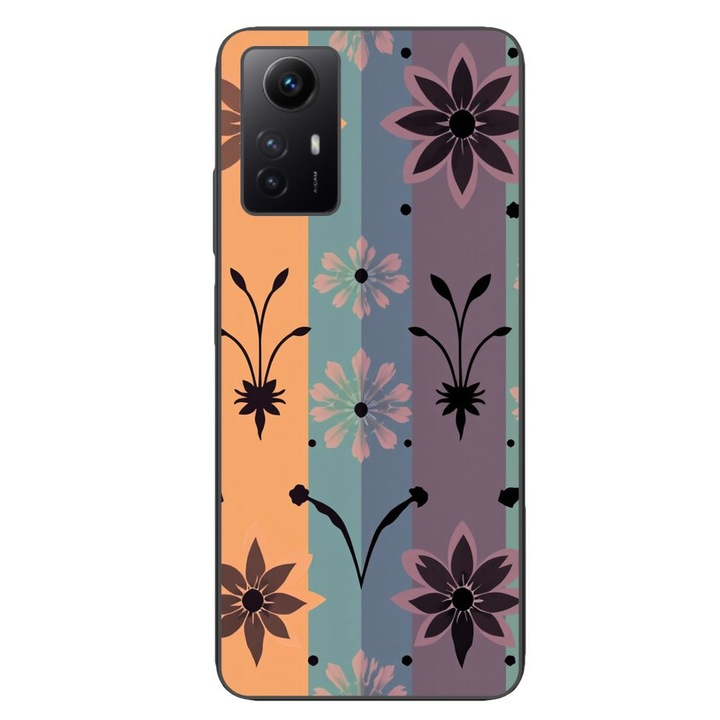 Husa compatibila cu Xiaomi Redmi Note 12s Silicon Gel Tpu Model Vintage Decal Flower