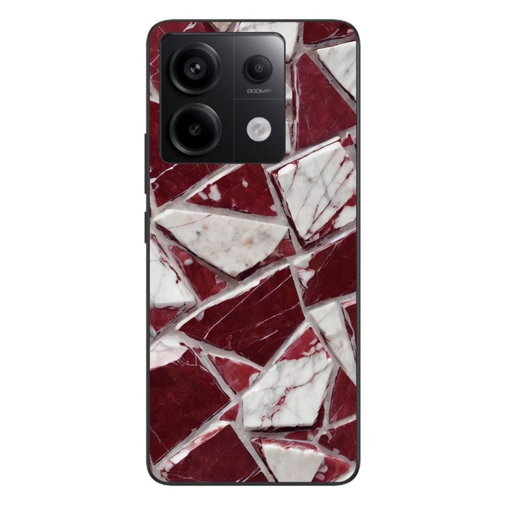 Husa compatibila cu Xiaomi Redmi Note 13 Pro 5G Silicon Gel Tpu Model Broken Glass Red Blood