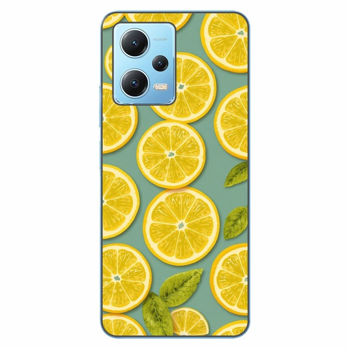 Husa compatibila cu Xiaomi Redmi Note 12 5G Silicon Gel Tpu Model Summer Lemon Slices