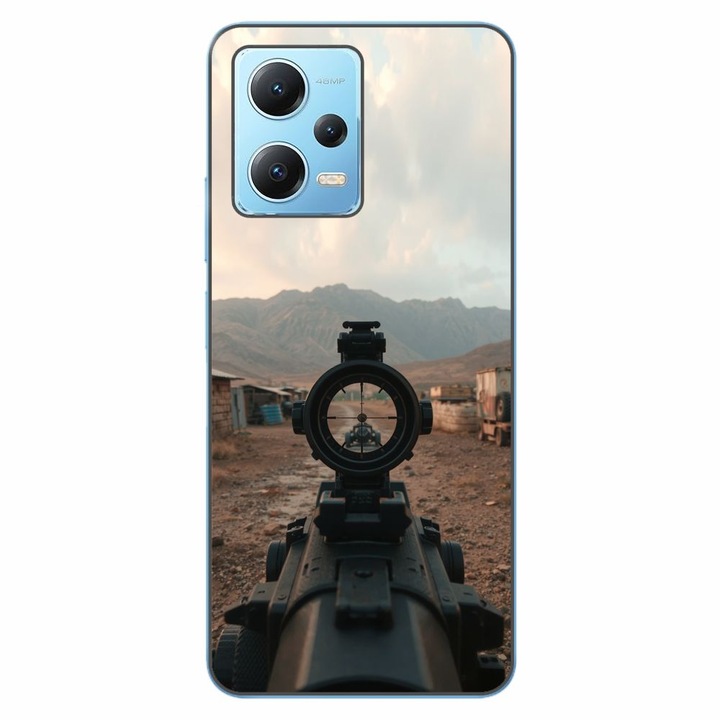 Husa compatibila cu Xiaomi Redmi Note 12 5G Silicon Gel Tpu Model First Person Shooter