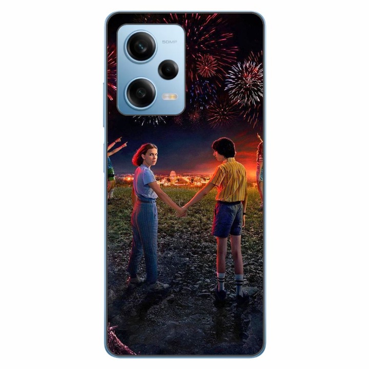 Husa compatibila cu Xiaomi Redmi Note 12 Pro 5G Silicon Gel Tpu Model Stranger Things Fireworks