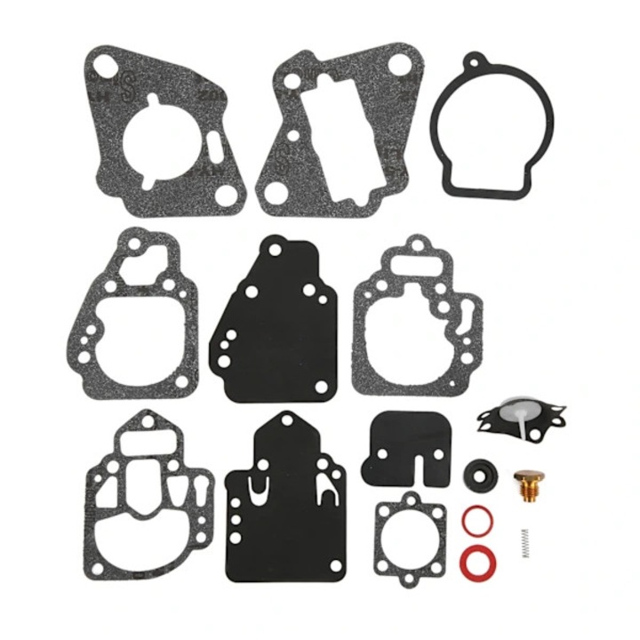 Set 16 piese kit reparare carburator pentru ambarcatiuni, metal si cauciuc, 1395-97611