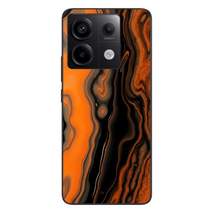 Husa compatibila cu Xiaomi Redmi Note 13 Pro 5G Silicon Gel Tpu Model Metallic Lava Flow Pattern