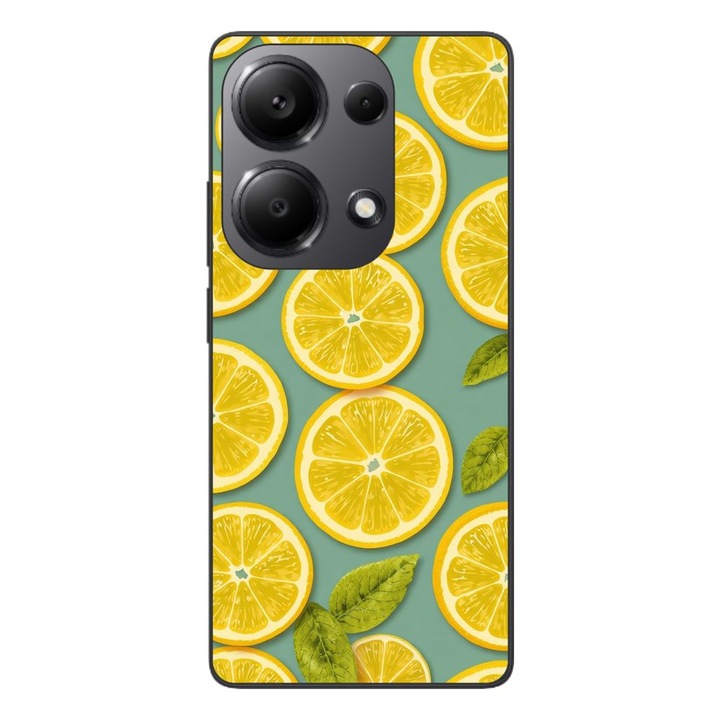 Husa compatibila cu Xiaomi Redmi Note 13 Pro 4G Silicon Gel Tpu Model Summer Lemon Slices