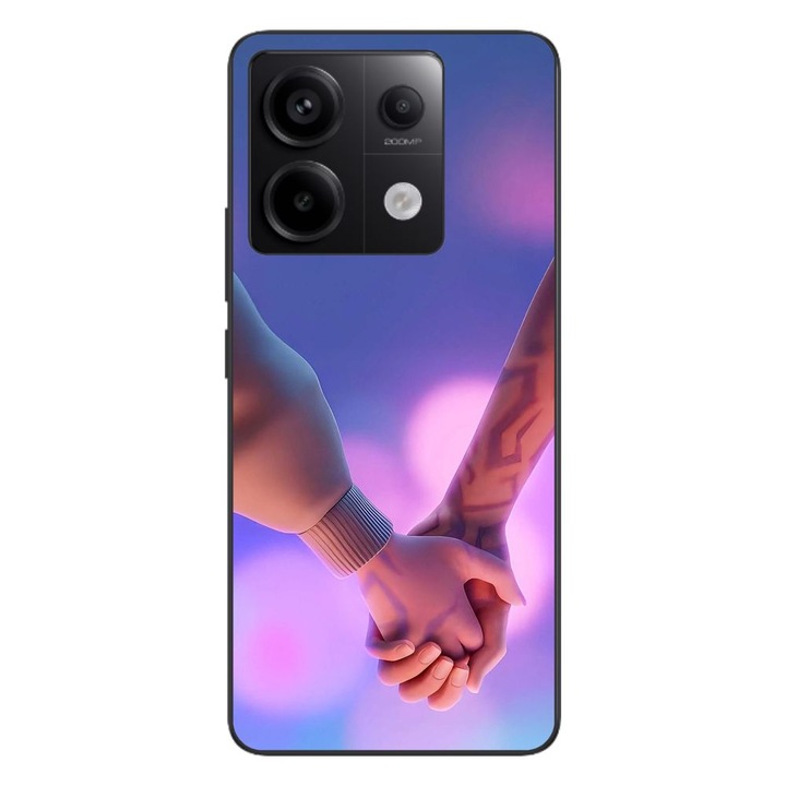 Husa compatibila cu Xiaomi Redmi Note 13 Pro 5G Silicon Gel Tpu Model KPop Demon Hunters Couples Hands