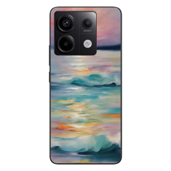Husa compatibila cu Xiaomi Redmi Note 13 Pro 5G Silicon Gel Tpu Model Watercolor Sea View