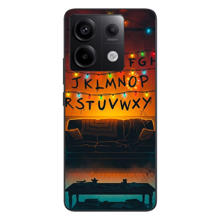 Husa compatibila cu Xiaomi Redmi Note 13 Pro 5G Silicon Gel Tpu Model Stranger Things Alphabet Fairy Lights