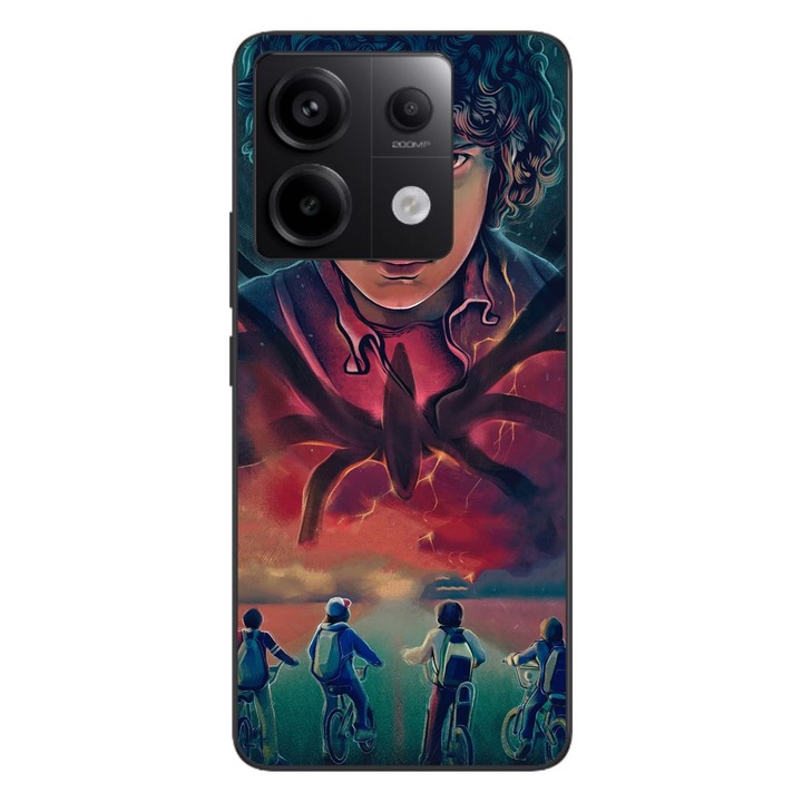 Husa compatibila cu Xiaomi Redmi Note 13 Pro 5G Silicon Gel Tpu Model Stranger Things Cartoon