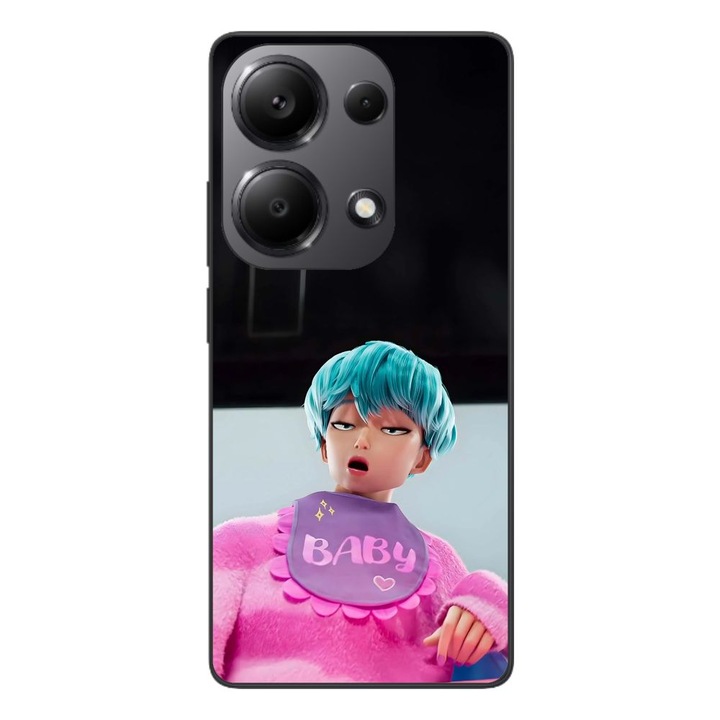 Husa compatibila cu Xiaomi Redmi Note 13 Pro 4G Silicon Gel Tpu Model KPop Demon Hunters Saja Baby