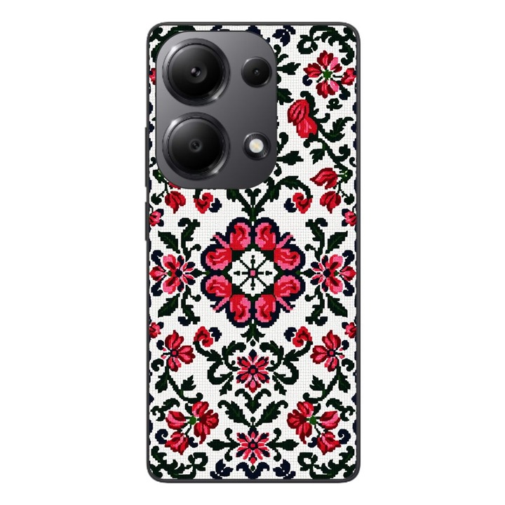 Husa compatibila cu Xiaomi Redmi Note 13 Pro 4G Silicon Gel Tpu Model Traditional Knit Design