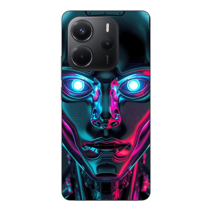 Husa compatibila cu Xiaomi Redmi Note 14 4G Silicon Gel Tpu Model Chrome Humanoid