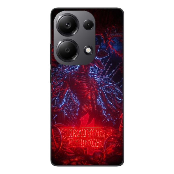 Husa compatibila cu Xiaomi Redmi Note 13 Pro 4G Silicon Gel Tpu Model Stranger Things Demogorgon