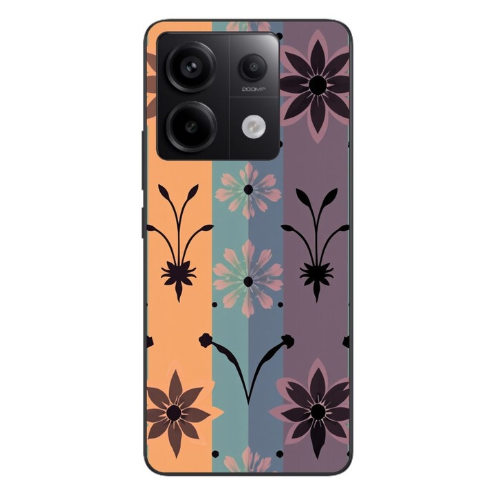 Husa compatibila cu Xiaomi Redmi Note 13 Pro 5G Silicon Gel Tpu Model Vintage Decal Flower