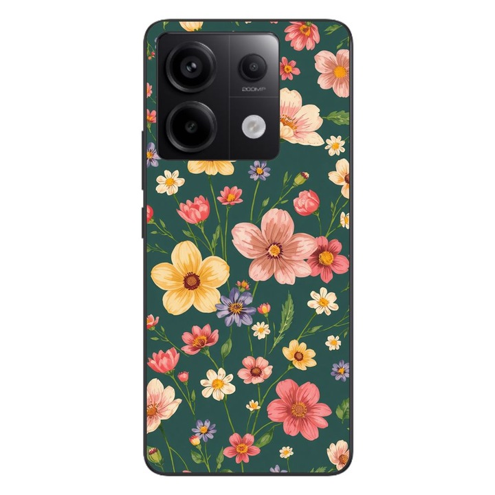 Husa compatibila cu Xiaomi Redmi Note 13 Pro 5G Silicon Gel Tpu Model Vintage Spring Flowers