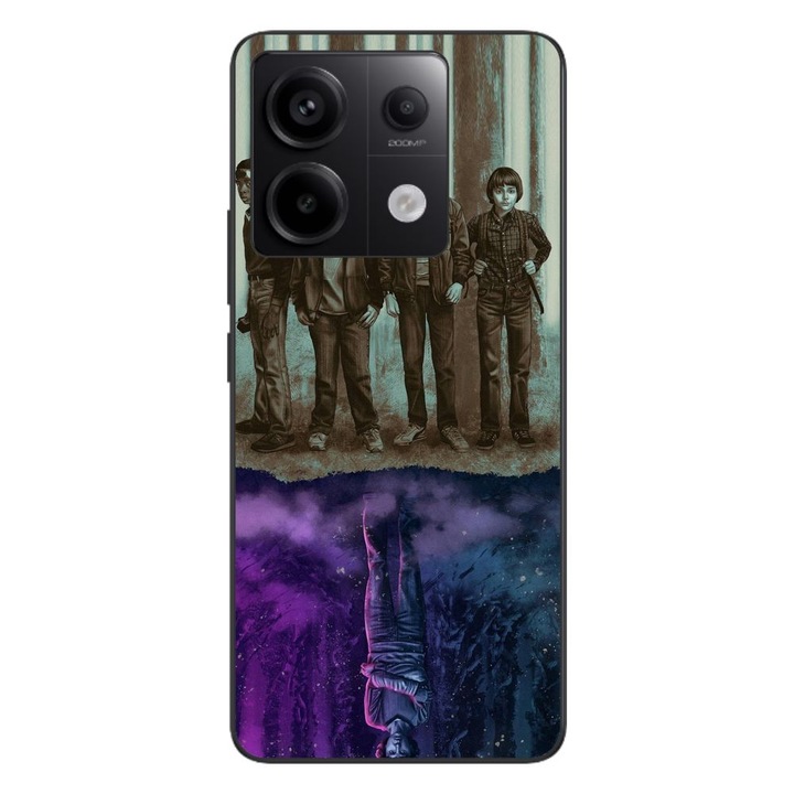Husa compatibila cu Xiaomi Redmi Note 13 Pro 5G Silicon Gel Tpu Model Stranger Things Upside Down Eleven