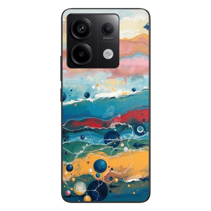 Husa compatibila cu Xiaomi Redmi Note 13 Pro 5G Silicon Gel Tpu Model Painted Waterworld